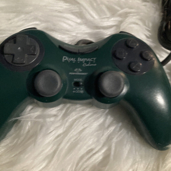 Dual Impact 2 Colors Gree Controller Playstation 2 PS2 Console Video Game System - Picture 2 of 5